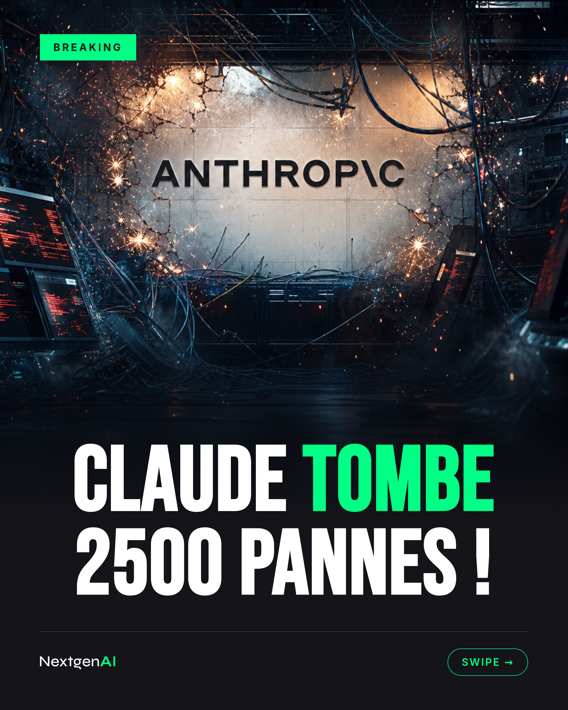 Claude tombe 2500 pannes !