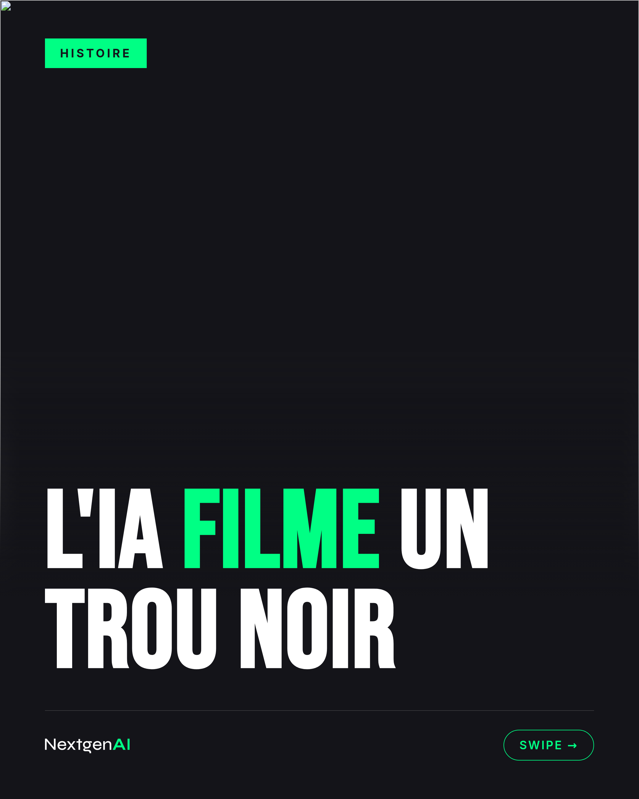 L'IA filme un trou noir